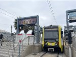 LACMTA LR train resting at Downtown SM Station